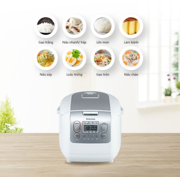 Nồi cơm điện tử TOSHIBA RC-18NTFV(W)