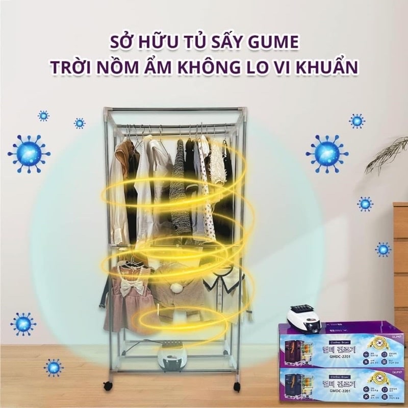 Tủ sấy quần áo Gume GMDC-2201 Home Cooking